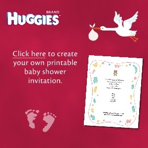 Huggies printable baby shower invitations