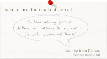 Make a card... then make it special