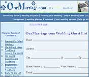 Wedding Guest List