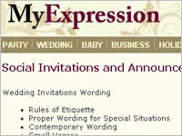 Announcement Wording