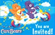Care Bear Printable Kids Birthday Invitations