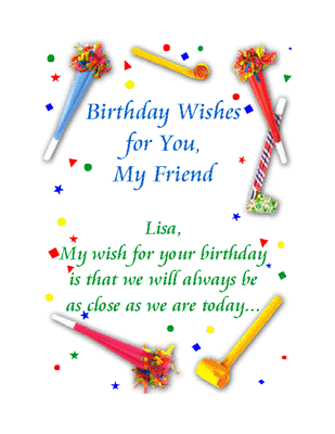 birthday wishes for friends images. My wish for your irthday
