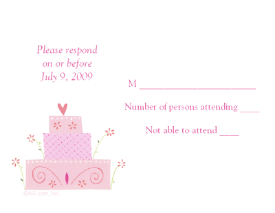 Response Card If you like to keep things short and sweet you'll love our 