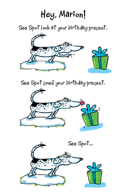 See Spot Printable Card