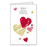The Man I Love Printable Romantic Valentines Day Cards