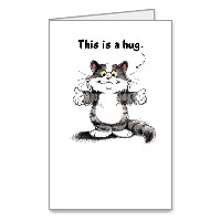 A Hug for You Printable Just Because Encouragement Cards