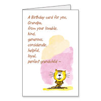 For Grandpa Printable Birthday Cards for Grandfather