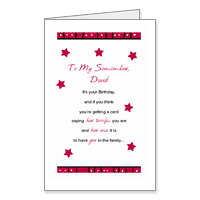 Terrific Son-in-law Printable Birthday Cards for In-Laws
