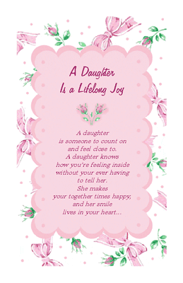 Birthday Cards Printable on Printable Card   A Daughter Is Joy