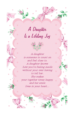 A Daughter Is Joy Greeting Card - Happy Birthday Printable Card 