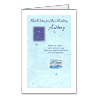 Reach for a Star Printable Birthday Cards for Grandson