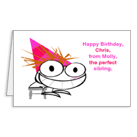 From Perfect Sibling Printable Birthday Cards for Brother