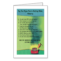 Top 10 Signs You're Getting Older Printable Funny Birthday Cards for Anyone