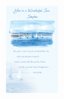 A Wonderful Son <br> Like You Printable Card