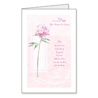 Thanks for Mom Printable Birthday Cards for Mother
