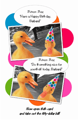 Thimon Thez, Happy Birthday! Printable Card