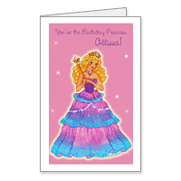 You're the Birthday Princess Printable Just for Kids Birthday Cards for Girls