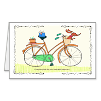 Fill Your Heart with Happiness Printable Birthday Cards for Her