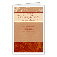 A Loving Dad and Grandpa Printable Birthday Cards for Father