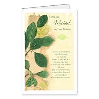 Birthday Printable Card: To My Son, My Buddy