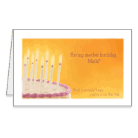 Youre Over the Edge? Printable Over the Hill Birthday Cards