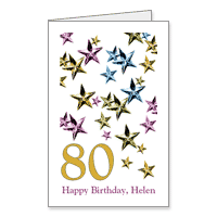 80th Birthday Printable Milestone Birthday Cards for Adult