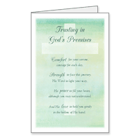 Trusting in God's Promises Printable Sympathy Cards