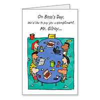 Perfect Compliment Printable Boss's Day Cards