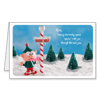 Christmas Printable Card: Humorous Elf