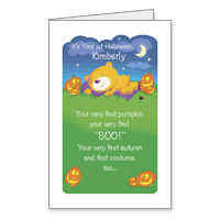 Baby's First Halloween Printable Halloween Cards for Kids