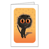 Don't Be a Scaredy-cat Printable Twisted Whiskers Halloween Cards