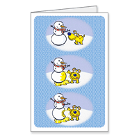 Hap-pee Holidays Printable Seasons Greetings Cards