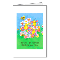 Making a Beeline for You Printable Get Well Cards for Kids