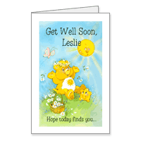 Back On Top of the World Printable Care Bears Get Well Cards