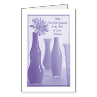 Caring Thoughts on the Loss of Your Husband Printable Sympathy Cards for Family Members