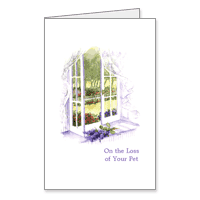 On the Loss of Your Pet Printable Loss of Pet Sympathy Cards