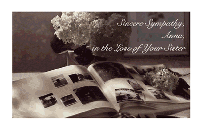 Loss of Sister Printable Card