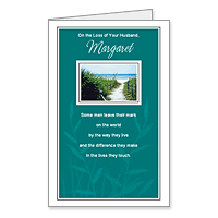 A Husband Truly Loved Printable Loss of Family Member Sympathy Cards