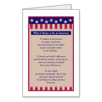 What It Means to Be an American Printable 4th of July Cards