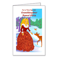 Special Granddaughter Printable Christmas Cards for Grandchild