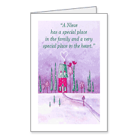 Special Niece Printable Christmas Cards for Nieces and Nephews