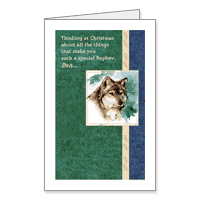 Special Nephew Printable Christmas Cards for Nieces and Nephews