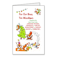 For Our Boss Printable Christmas Cards for the Workplace