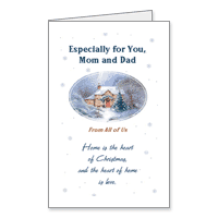 Love From All of Us Printable Christmas Cards for Parent