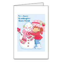 Sweet Granddaughter Printable Christmas Cards for Grandchild