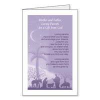 Loving Parents Printable Christmas Cards for Parent