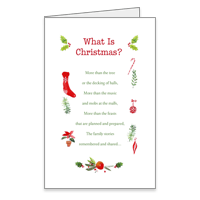 What Is Christmas? Printable Christmas Cards for Anyone