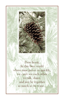 Thinking of Grandson Printable Card