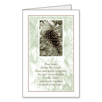 Thinking of Grandson Printable Christmas Cards for Grandchild