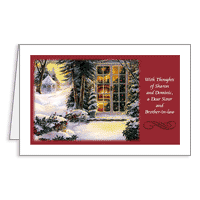 To a Dear Sister and Brother-in-law Printable Christmas Cards for Siblings